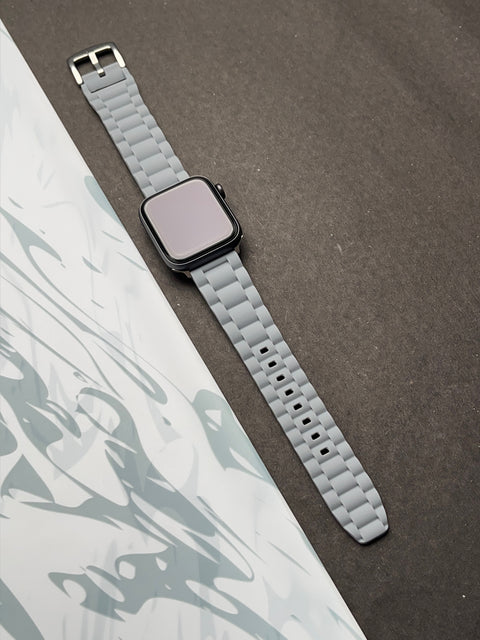 Spigen Classic Gray Silicon Band For Apple Watch