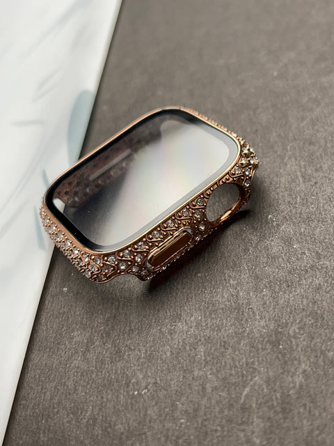 Rose Gold Luxury Diamond Case For Apple Watch