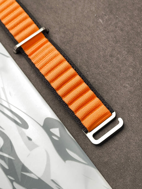 Alpine Loop Orange Black Strap for Apple Watch