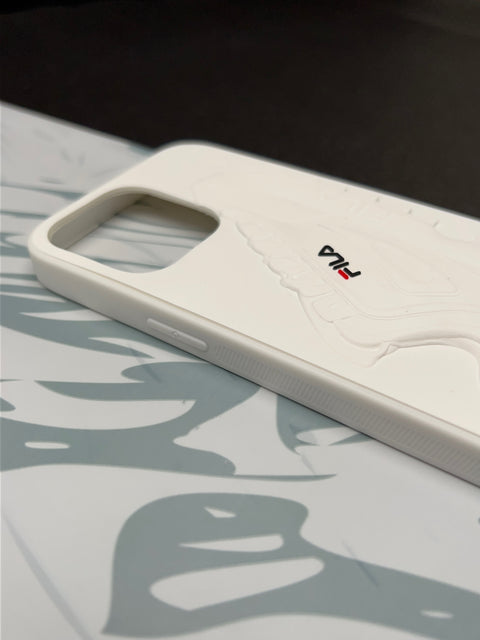 Fila White 3D Shoes Design Stylish Case For iPhone