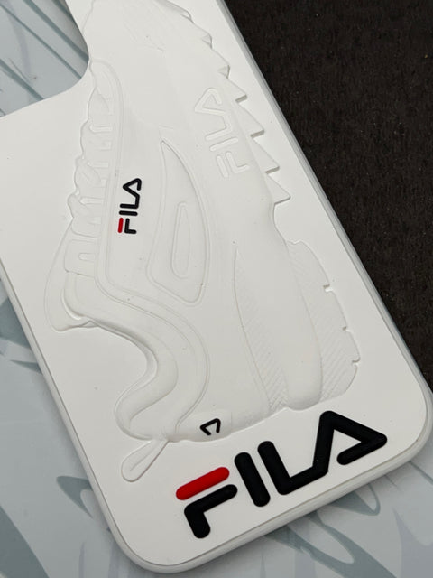 Fila White 3D Shoes Design Stylish Case For iPhone