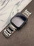 Silver Black ceramic bracelet in stainless steel watchband