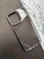 Stylish Black Crystal Clear Hard Back Soft TPU Edge Case For iPhone