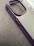 Stylish Deep Purple Crystal Clear Hard Back Soft TPU Edge Case For iPhone