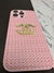 CHANEL Pink Leather Fabric case For iPhone