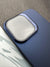 Hidden Bracket Blue Frosted Shell Case For iPhone