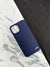 BMW Blue Silicone Velvet Touch Case For iPhone