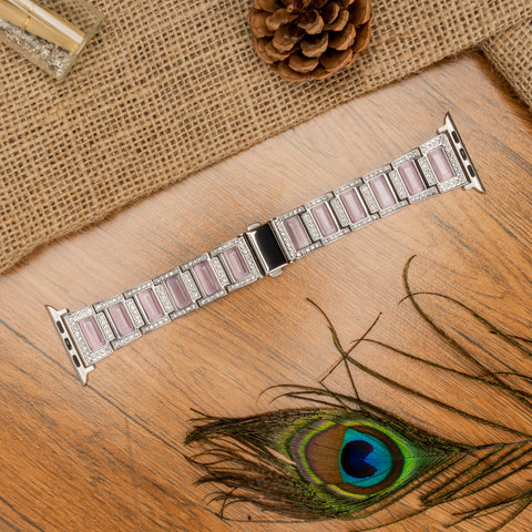 Opal Silver Metal Strap for Apple Watch