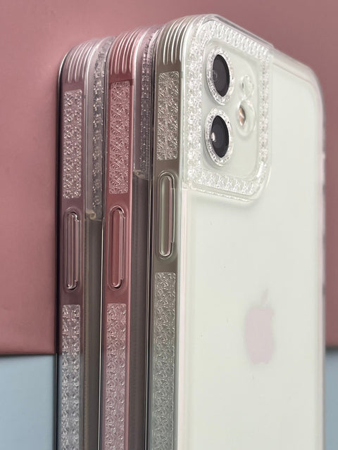 Classy Transparent Sparkling Design Soft Case For IPhone