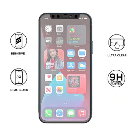 Stuffcool Mighty 2.5D Full Screen Tempered Glass Screen Protector for Apple iPhone 12 Series